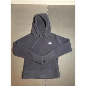 The North Face Fleece Hoodie Pullover, Black Warm Women’s Size Small Winter Coat